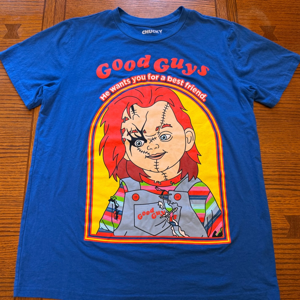 Chucky Graphic T-Shirt in Blue